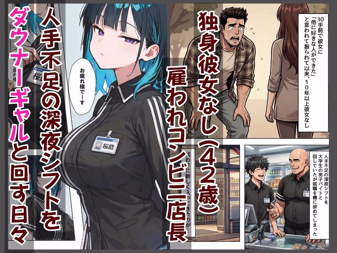 バ先のダウナーギャルが非モテおじ店長のセフレになるまで  超密着いちゃラブえっち