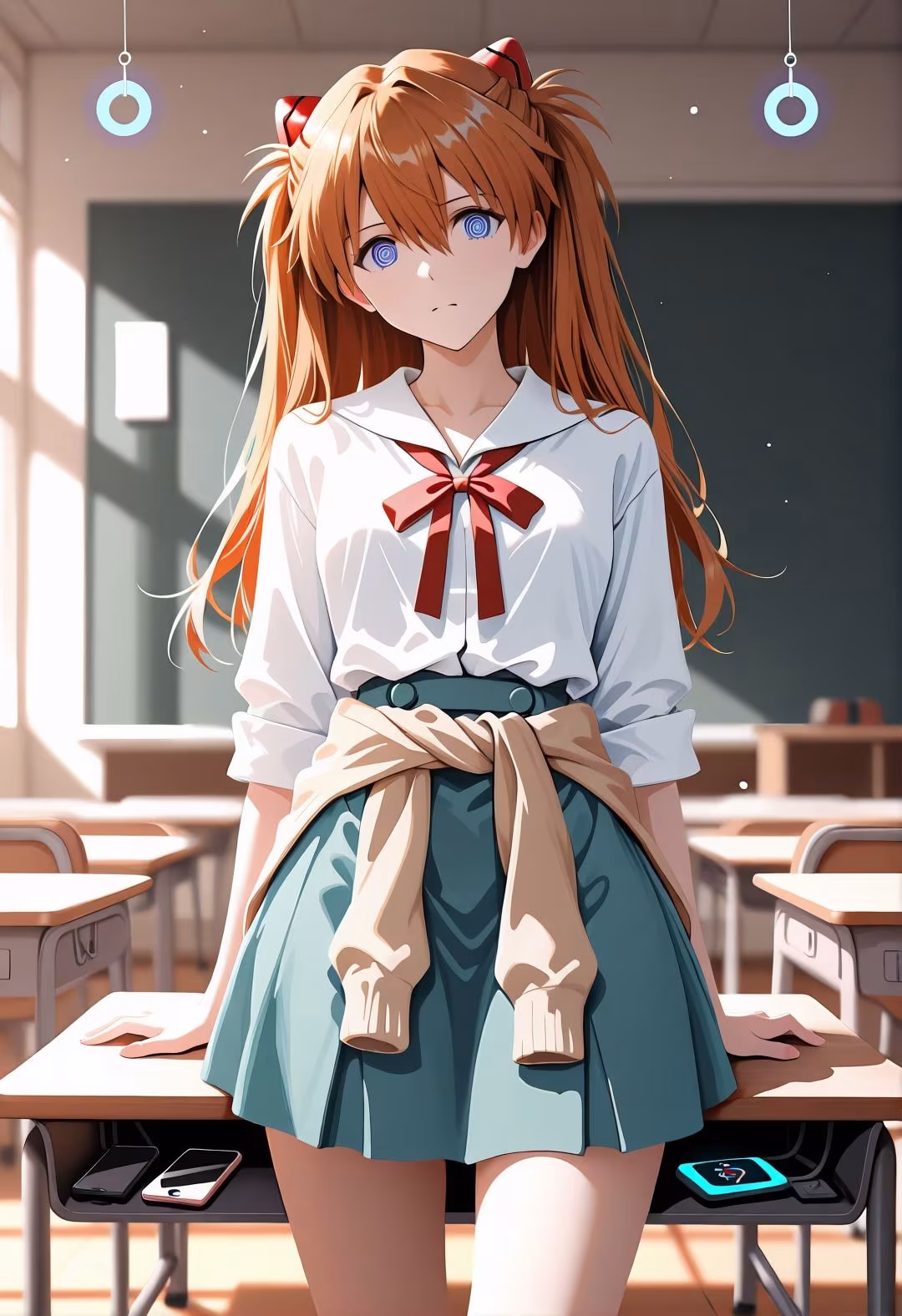 エヴ◯ンゲリオンア◯カ催●学校プール露出凌●パロディ 制服脱衣と水着野外セックス満載CG集