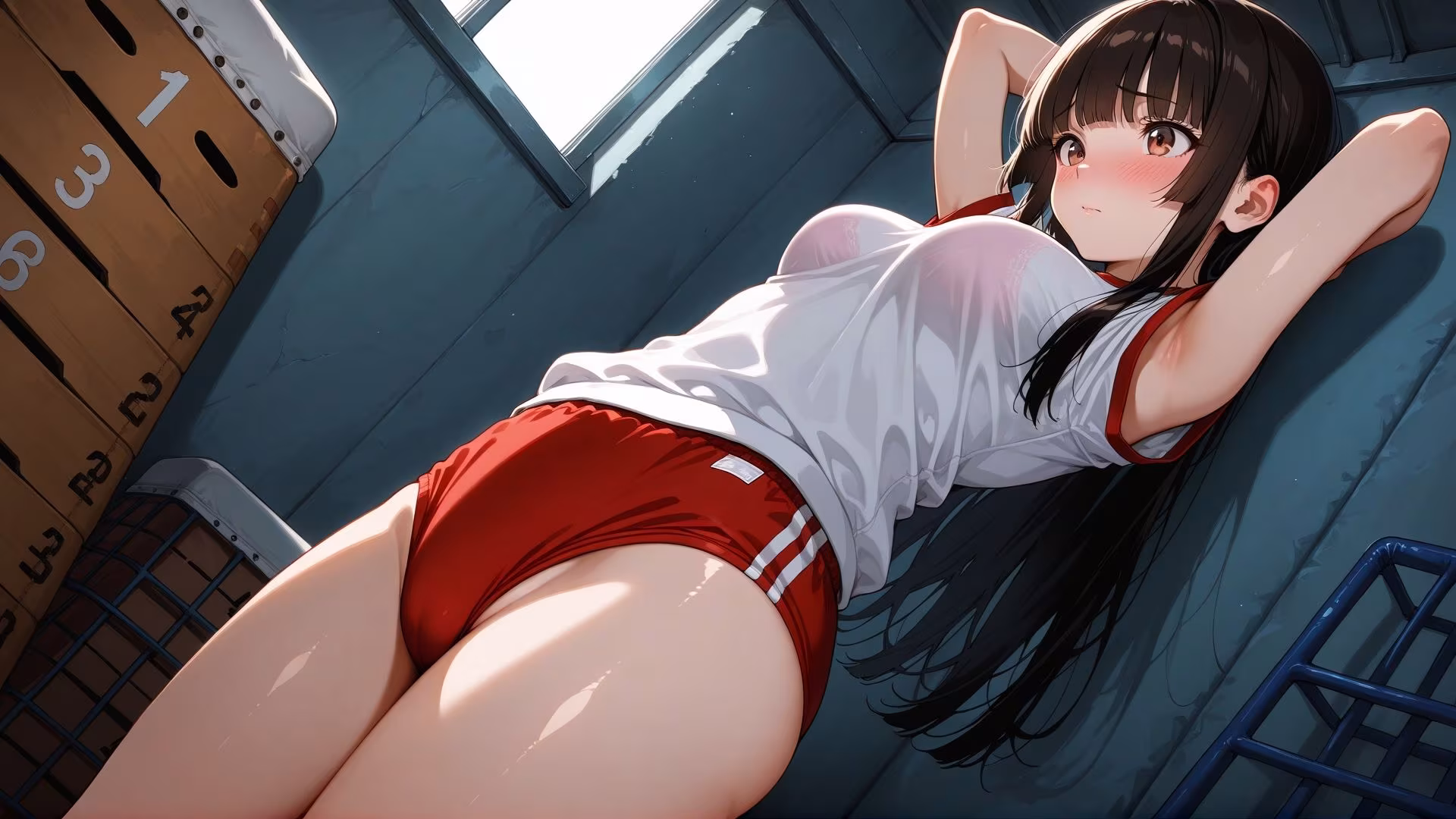 ブルマ日和。― 姫カット編:ブラ透け ―