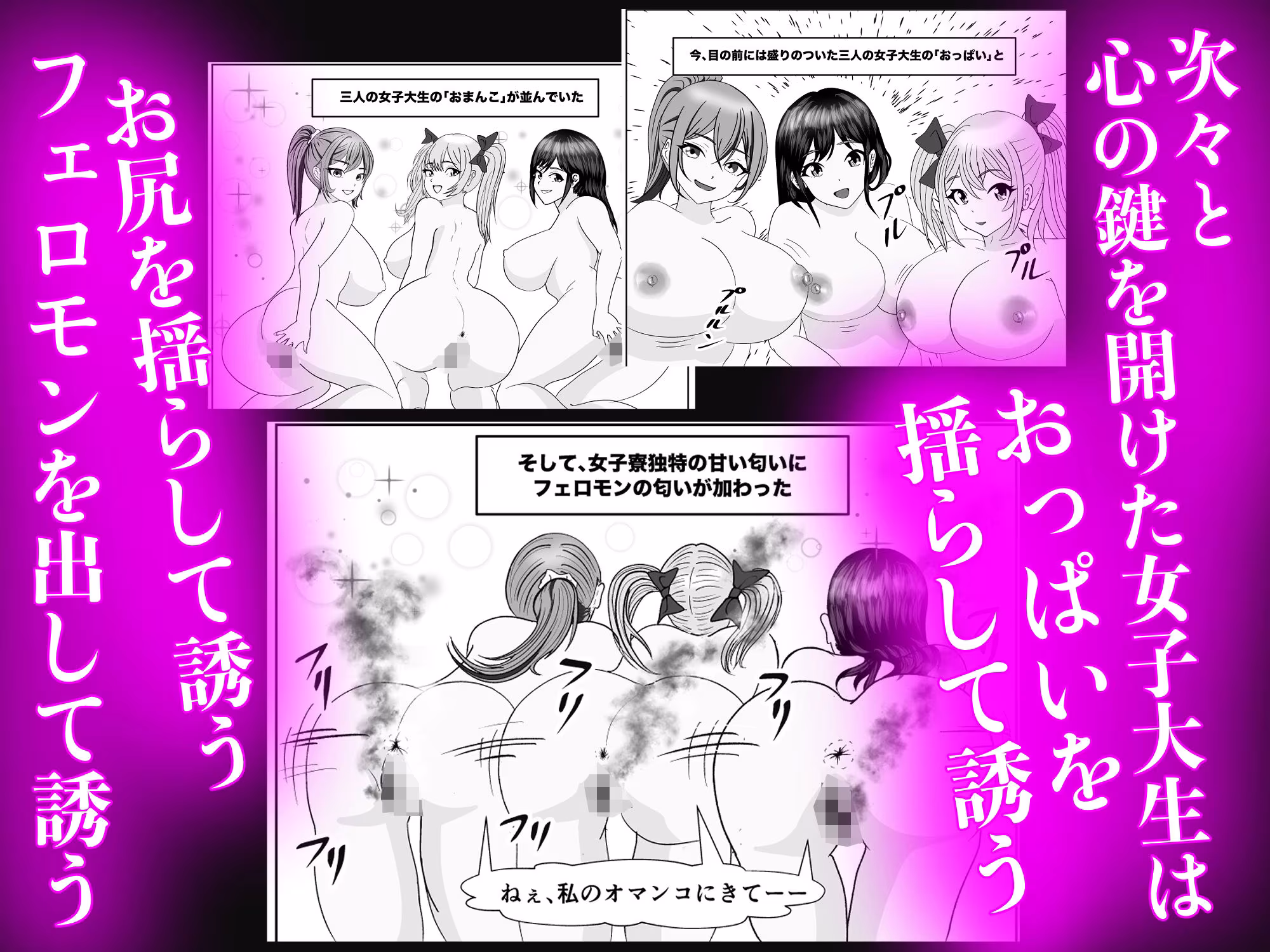 開淫アダルトグッズの訪問販売員が女子寮に営業かけたらハーレムになった話