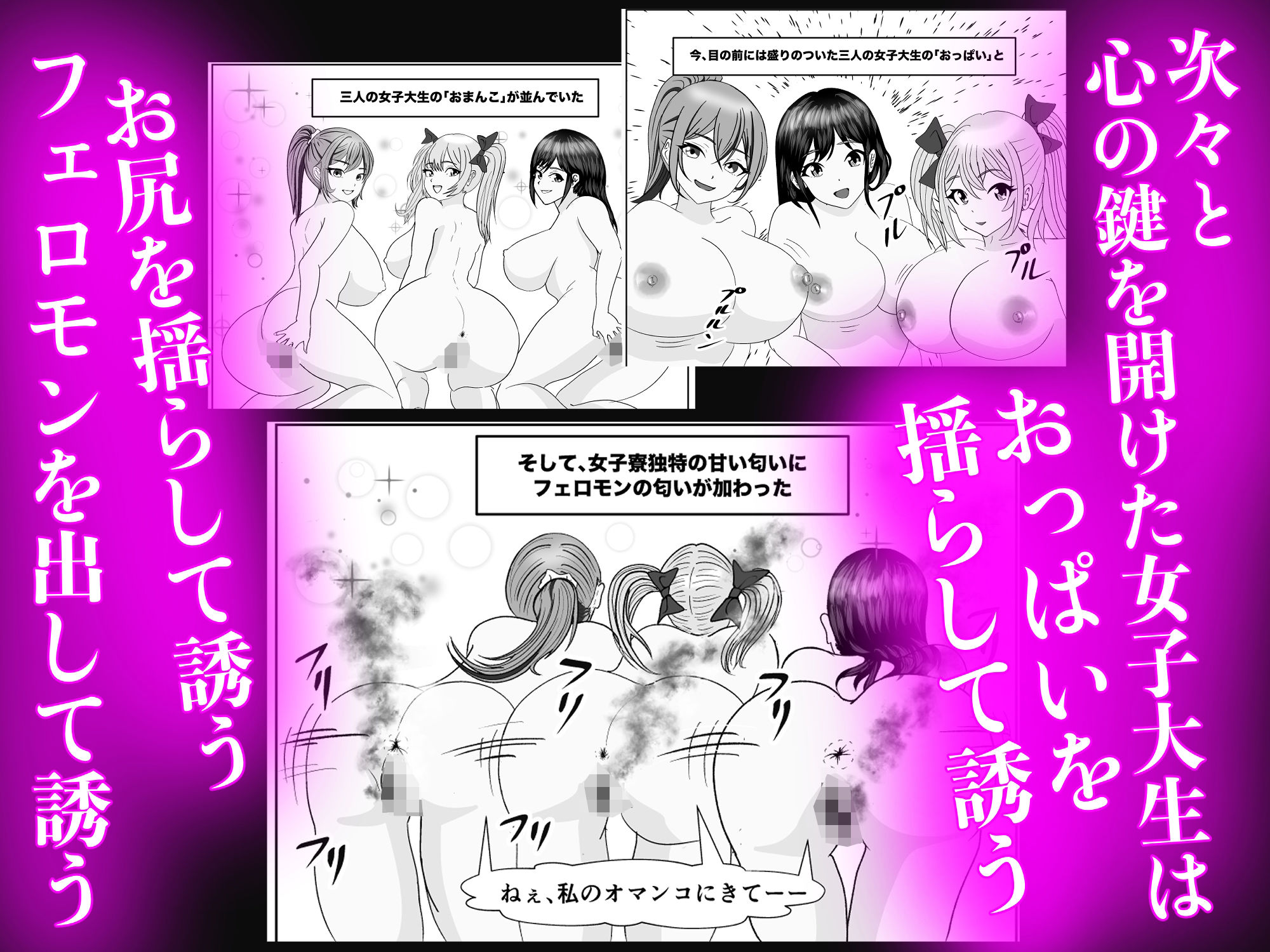 開淫アダルトグッズの訪問販売員が女子寮に営業かけたらハーレムになった話