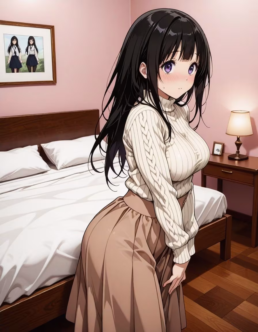 古典部の清楚系巨乳彼女とラブホテルでイチャイチャセックス