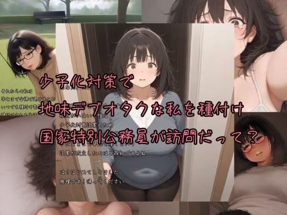 少子化対策で 地味デブオタクな私を種付け 国家特別公務員が訪問だって？