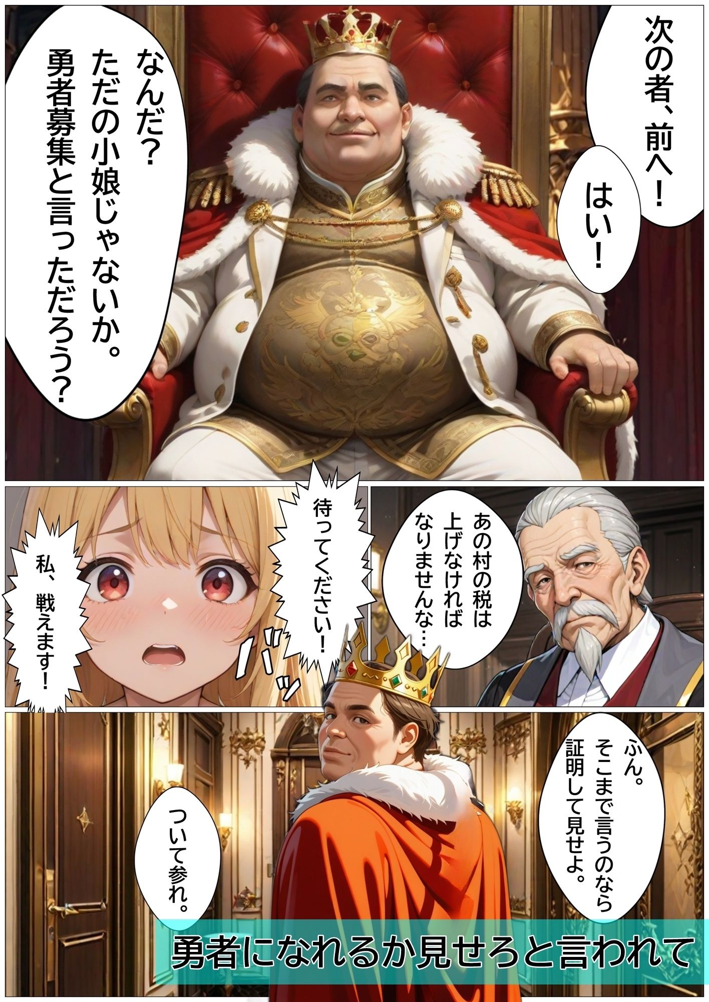 王様に肉棒を与えられた勇者ちゃん