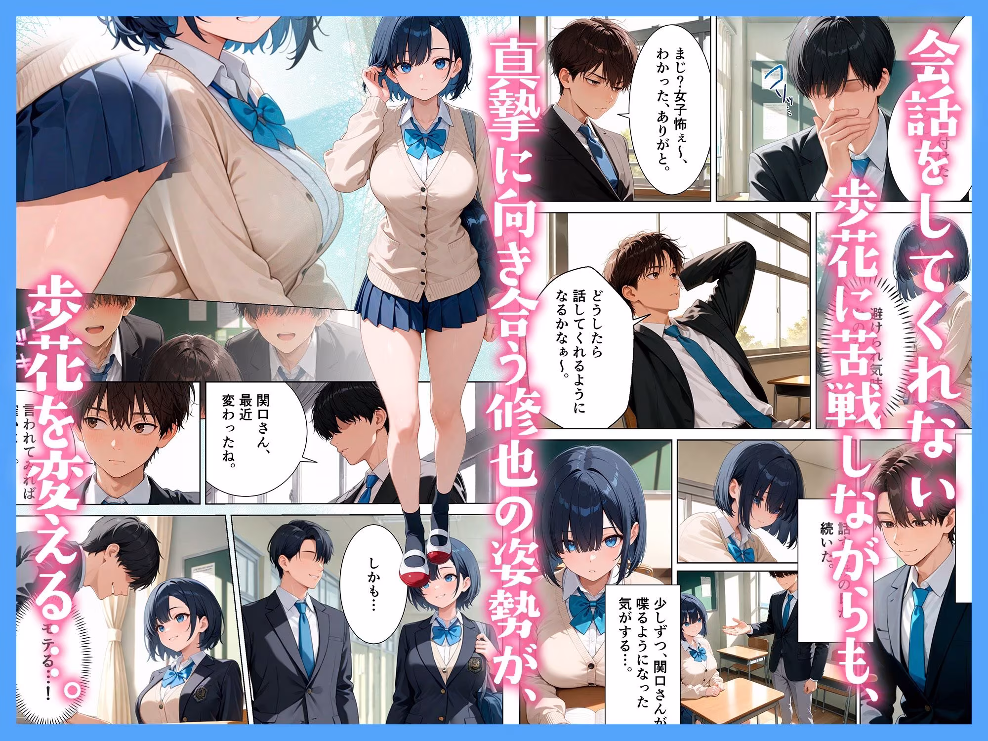 地味なクラスメイトは、実は巨乳清楚女子校生で、みんなに秘密で中出しセックスした話