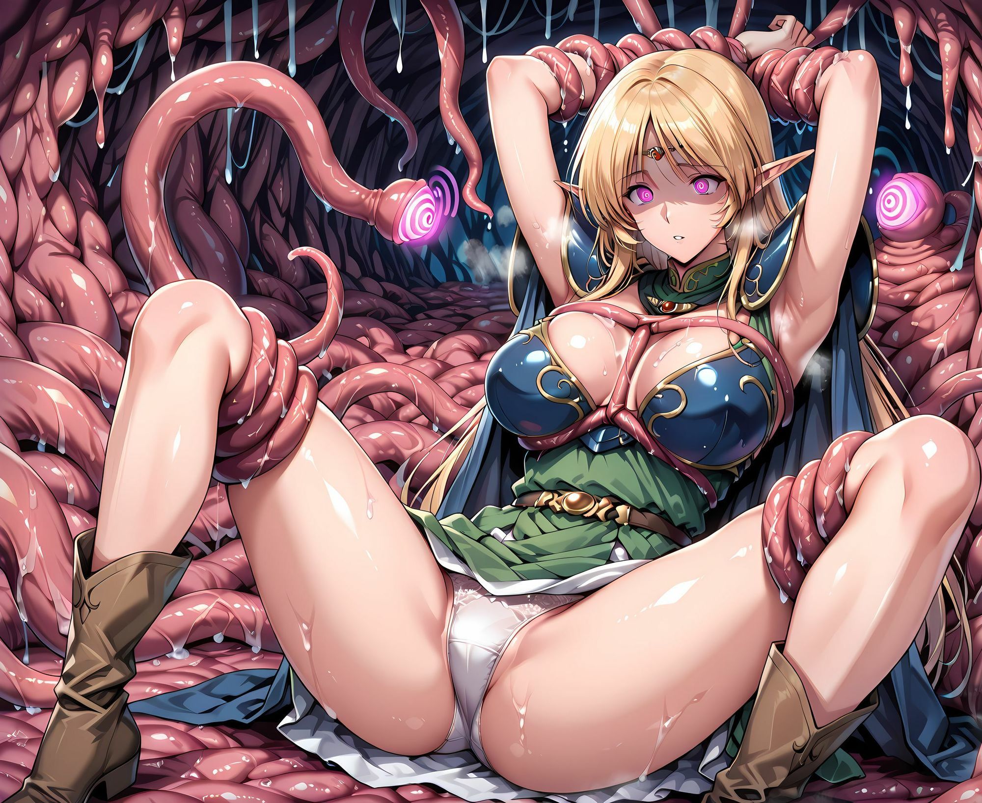 ハイエルフ洗脳丸呑み悪堕ち〜淫魔化搾精〜