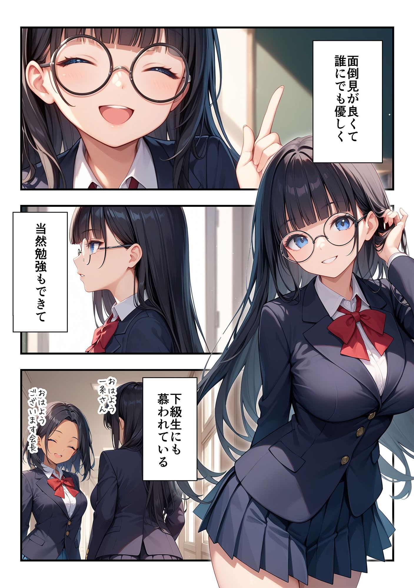 いつもうるさい生徒会長を僕専用の肉便器にするお話