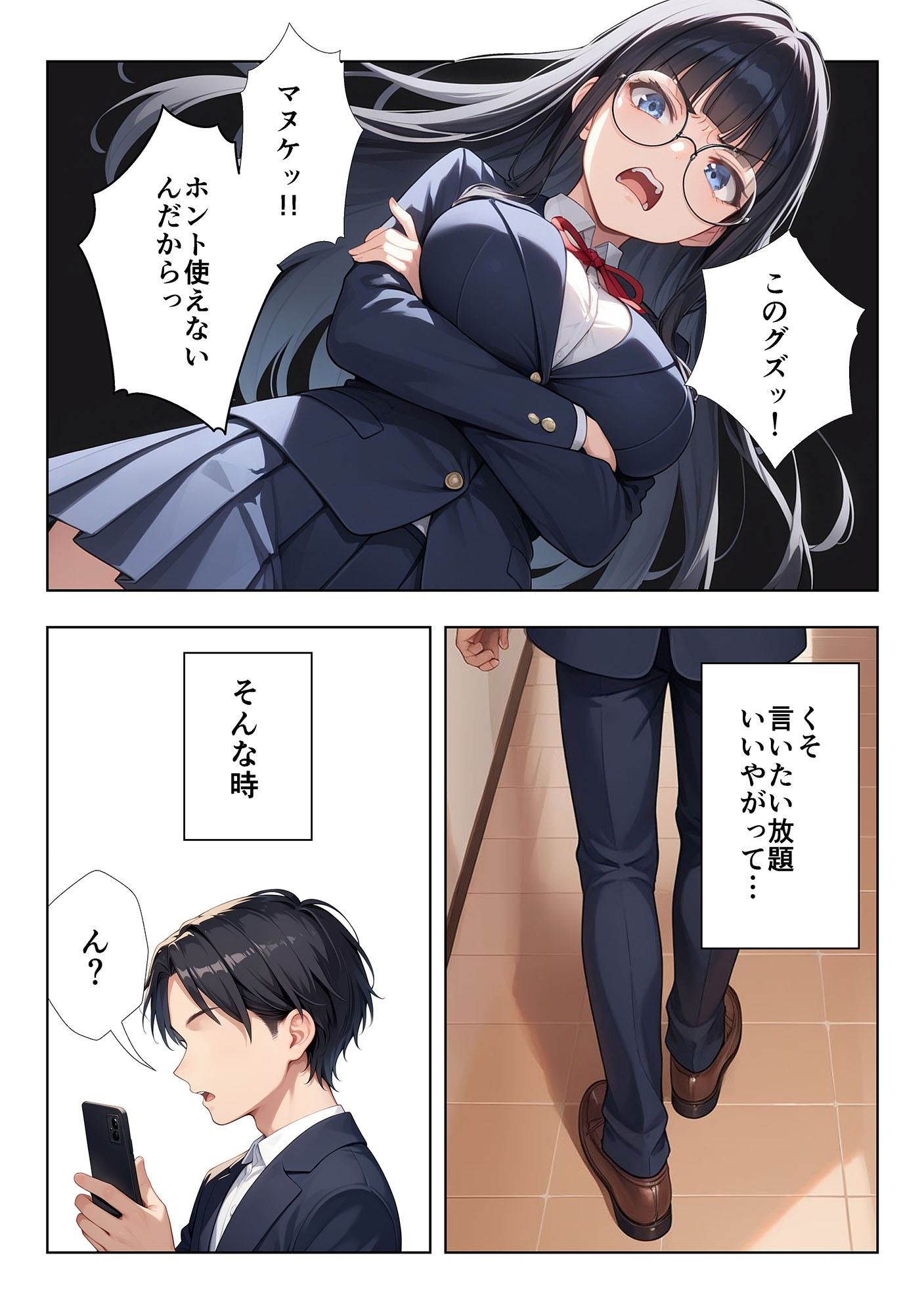 いつもうるさい生徒会長を僕専用の肉便器にするお話