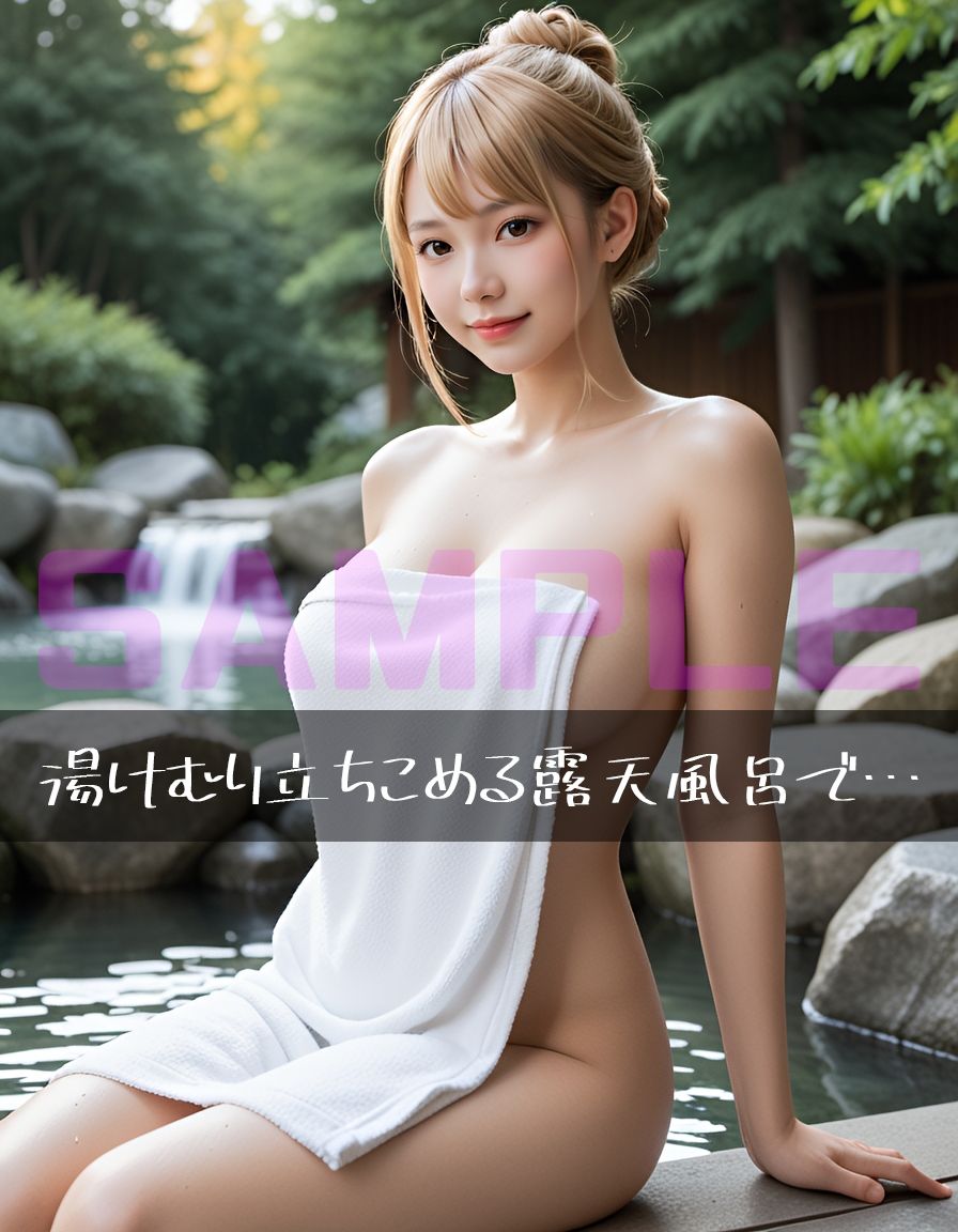 【たっぷり467枚】ギャルまみれ〜ヌルヌル露天風呂で爆乳ギャルたちに搾精される休日〜