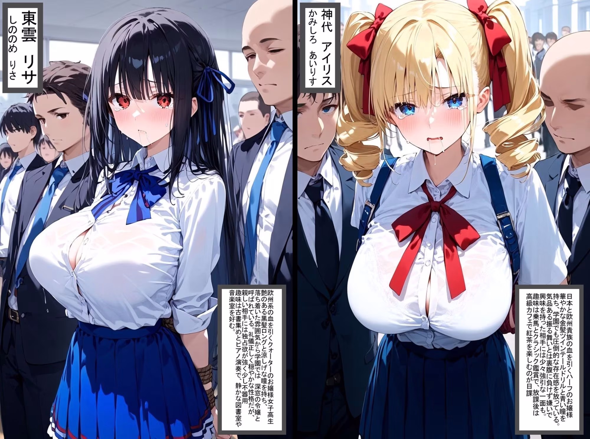 2人の狙われたJK 性奴●化計画（リサ・アイリス）