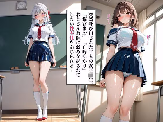 ムチムチエロエロな女子校生たちを無限中出し性指導調教  藍原あい・桜木ゆい編