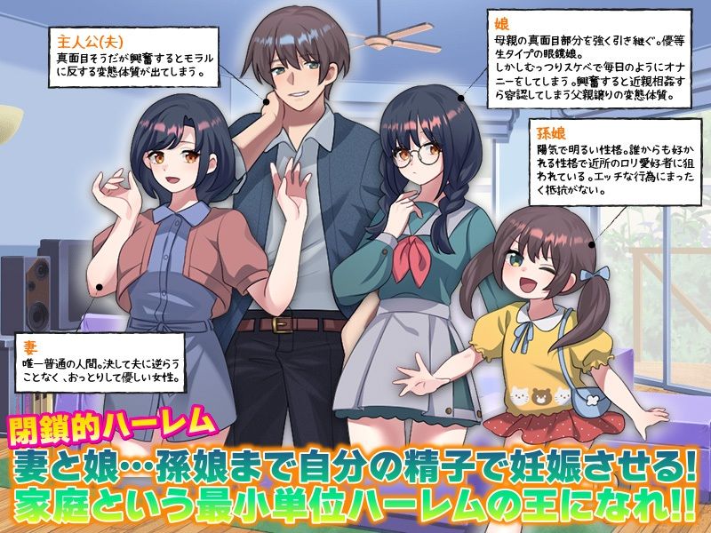 俺の妊娠家系図  妻と娘…孫娘まで俺の精子で妊娠させる！