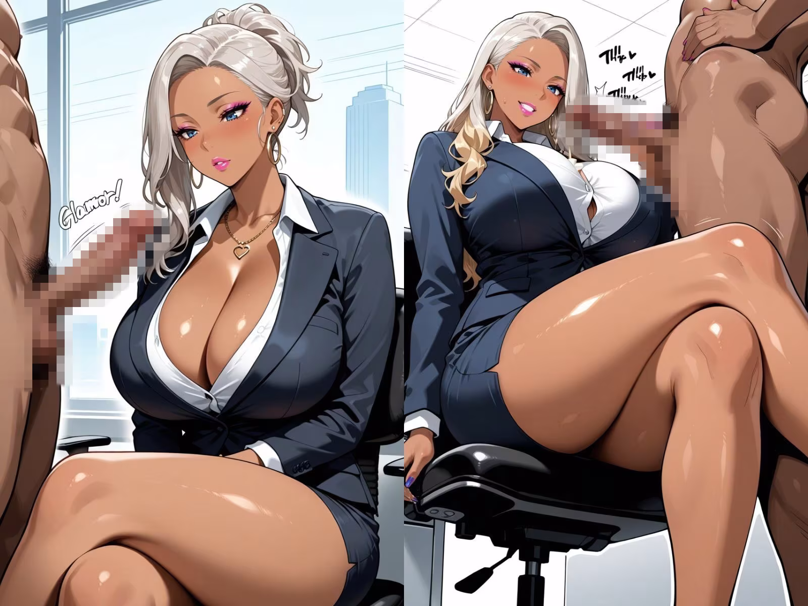 CFNM チ〇コをガン見するギャルたち-2