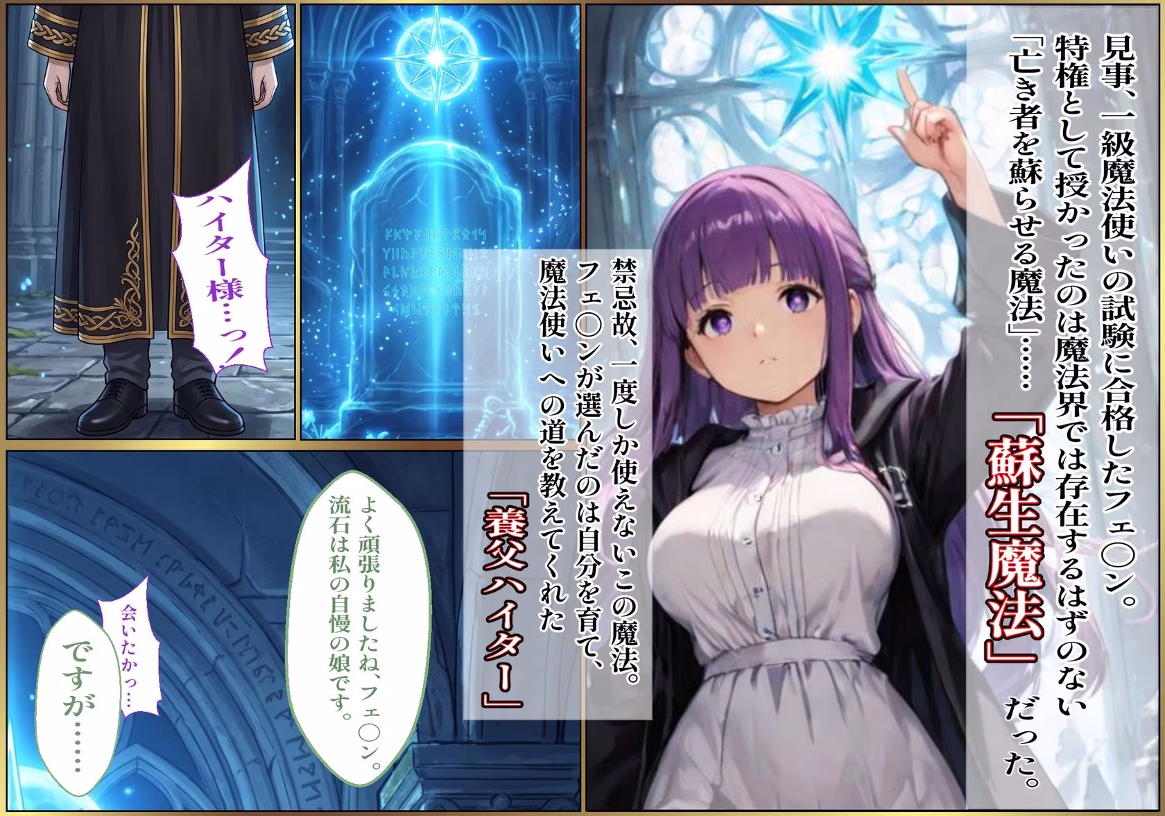 【蘇生魔法の代償】-蘇った養父による歪んだ性の再教育-