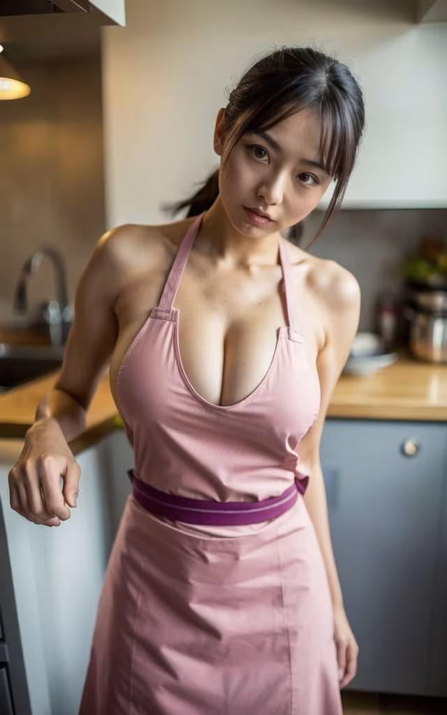 妄想AI美女 裸エプロンの誘惑