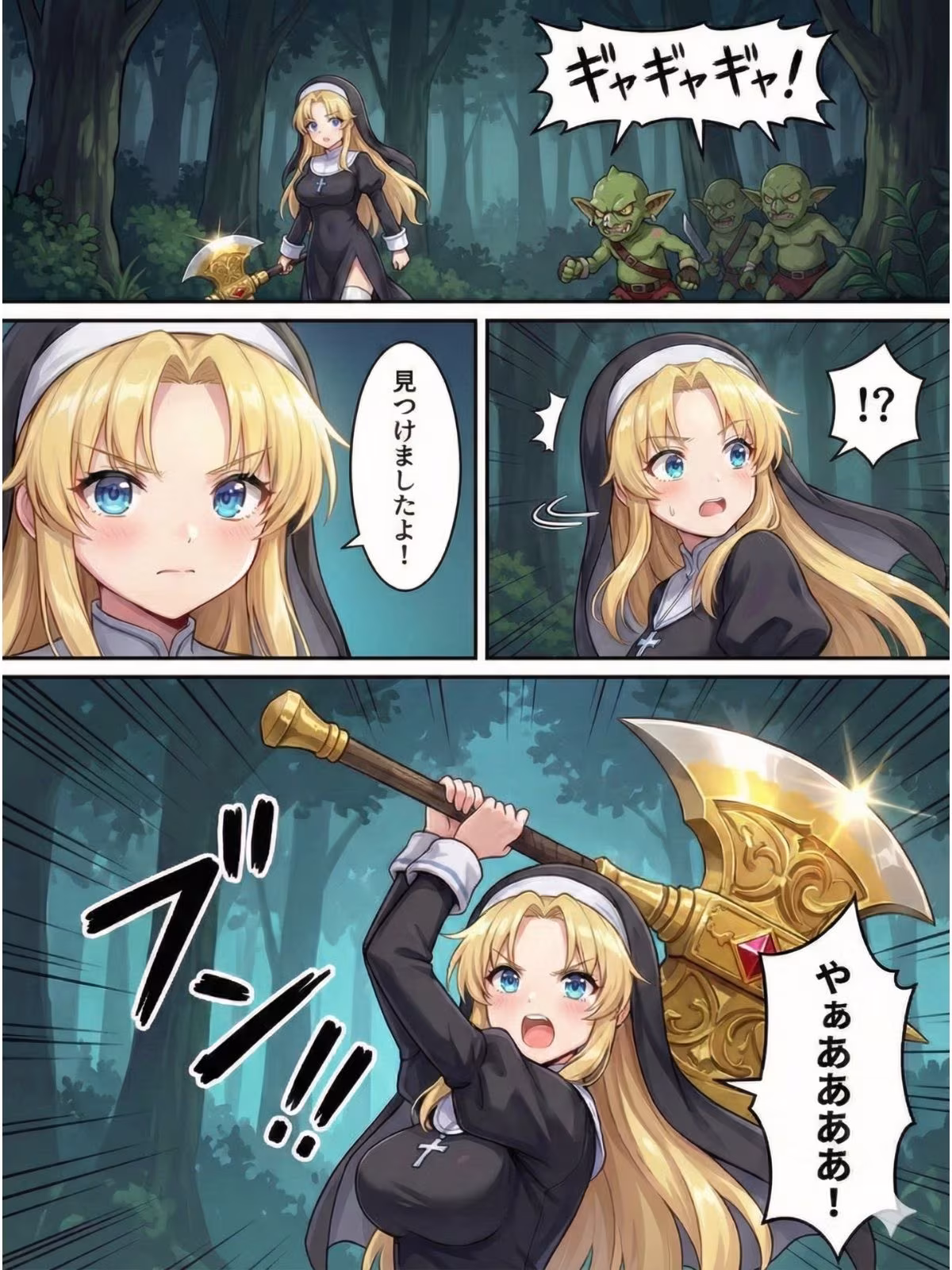 異世界で純粋金髪むちむちシスターがおちんぽをしごいてくれて好き放題中出しさせてくれる濃厚甘やかし射精♪