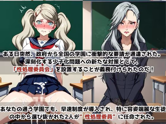 学校の性処理委員に任命されてしまった高〇杏＆新〇冴の日常
