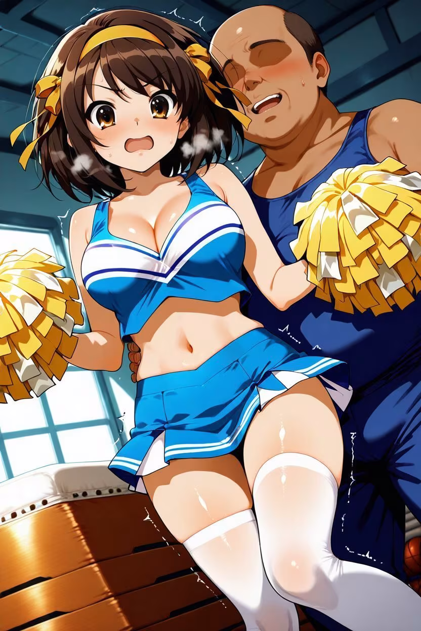 ち〇ぽに勝てなかった女たち〜涼〇ハ〇ヒ、チアコス中出し地獄編