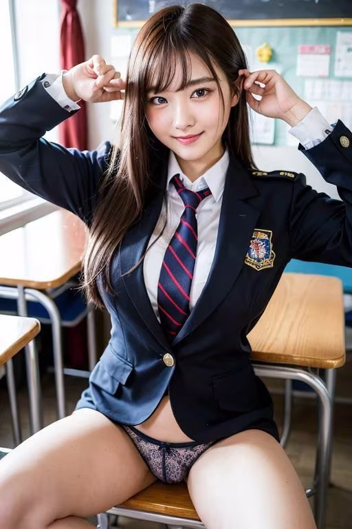 巨乳女子〇生教室で生着替え9  300ページ