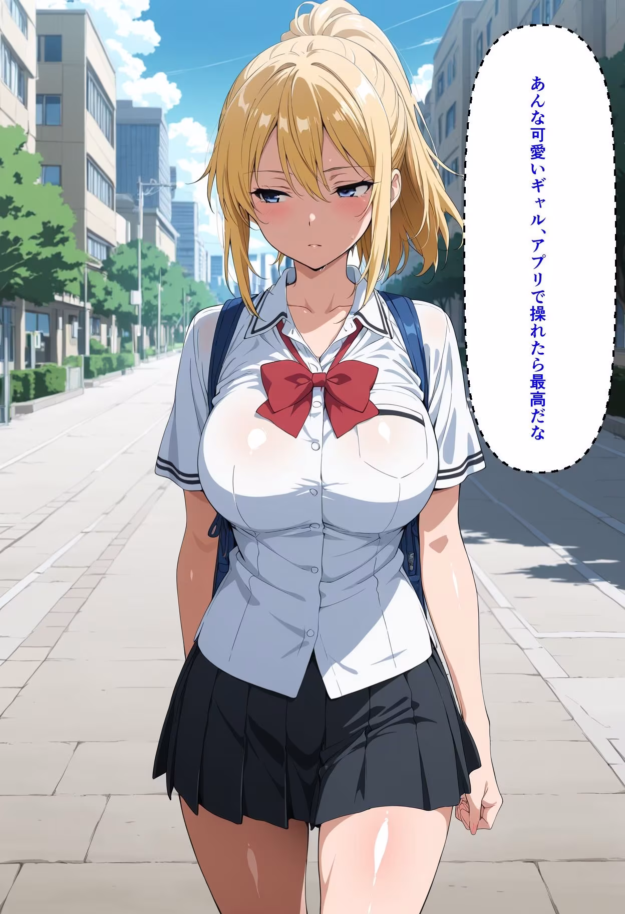 突然降ってきた支配アプリ 〜街で見かけたギャルを即ハメ奴●化〜