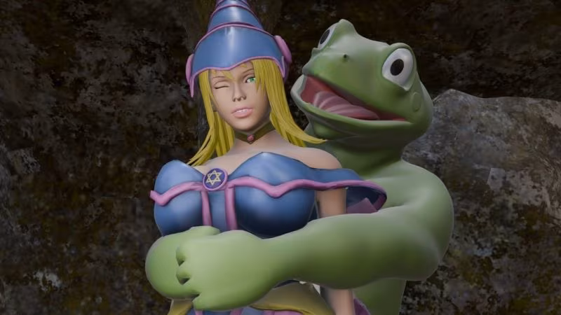 敗北の黒魔導士  〜魔物蛙の毒息に堕ちる〜