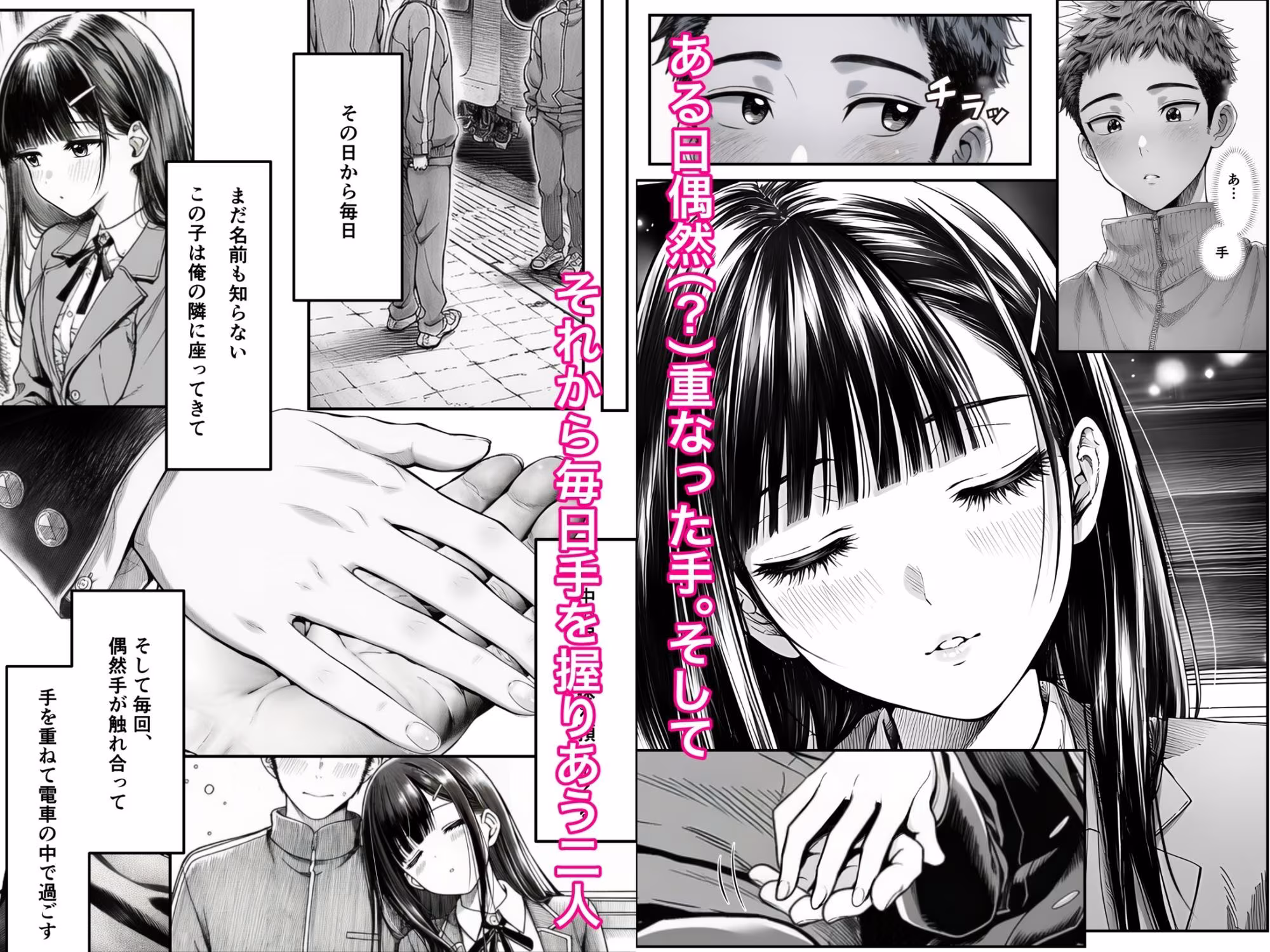 電車で何度も肩にもたれかかってくる女の子と、子作りセックスしてしまった