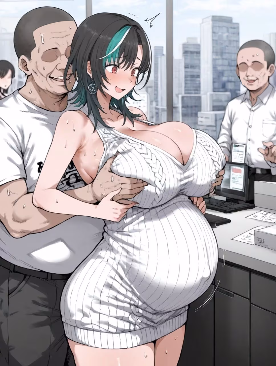 輪堂〇速  当たり屋おじさんに言いくるめられて危険日生えっちをさせてしまう