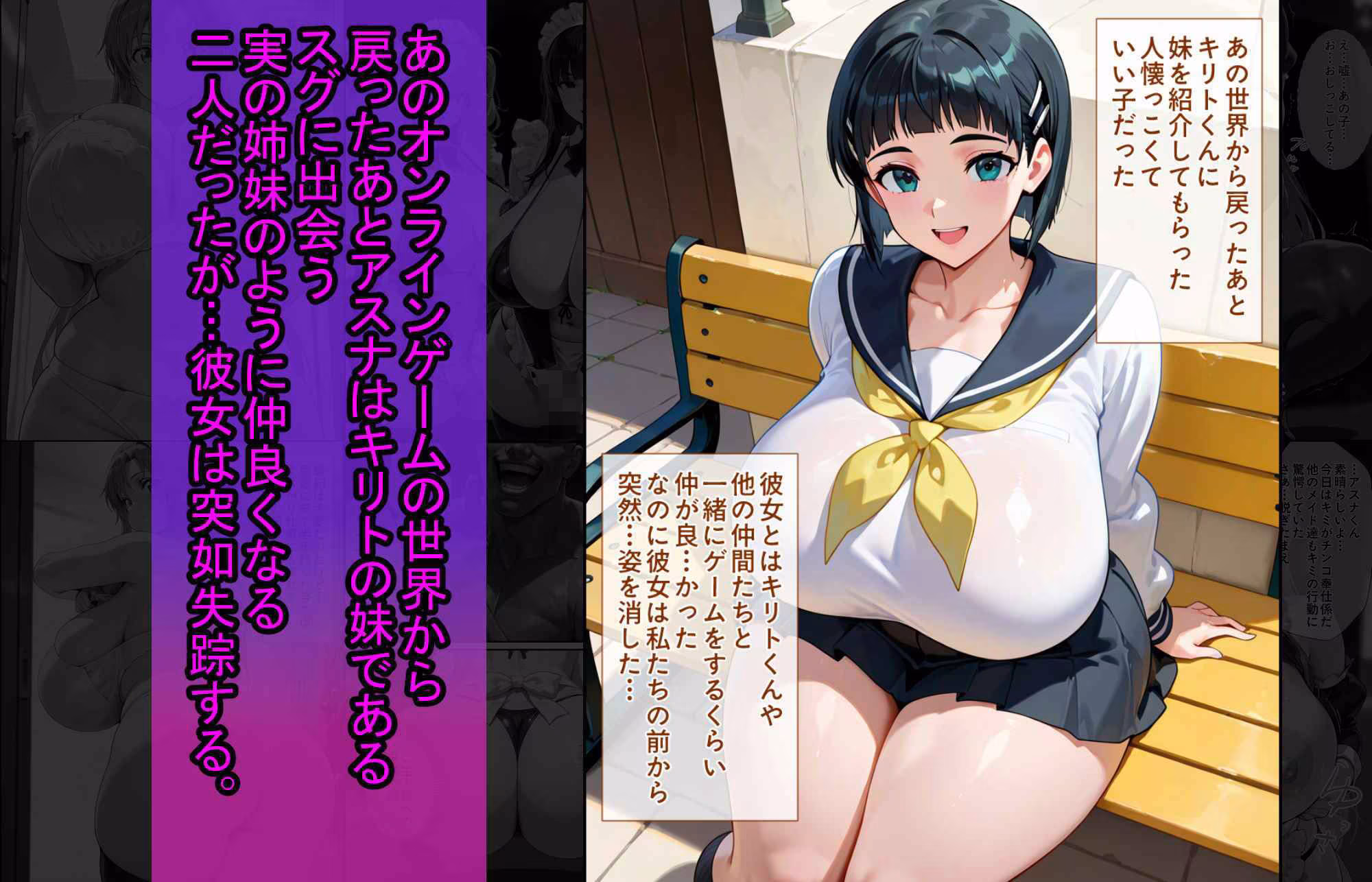 爆乳J●  アスナちゃんが巨根おじさんに寝取られる  話5
