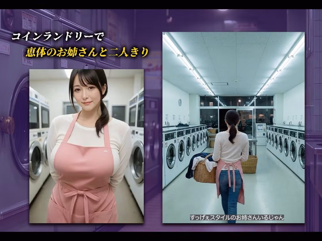 【導入ストーリーあり】ランドリーで人妻と蜜愛【おまけぶっかけ祭り】