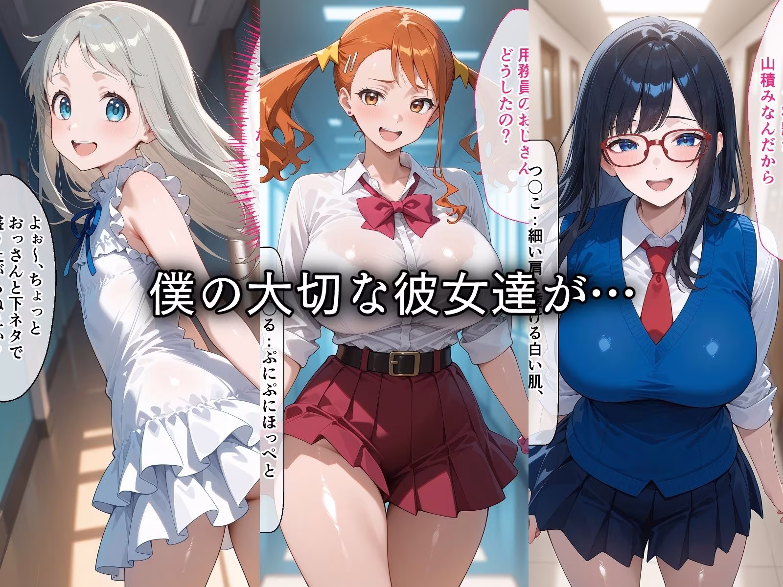 寝取られた純情幼馴染たち〜催〇アプリで種付け完了