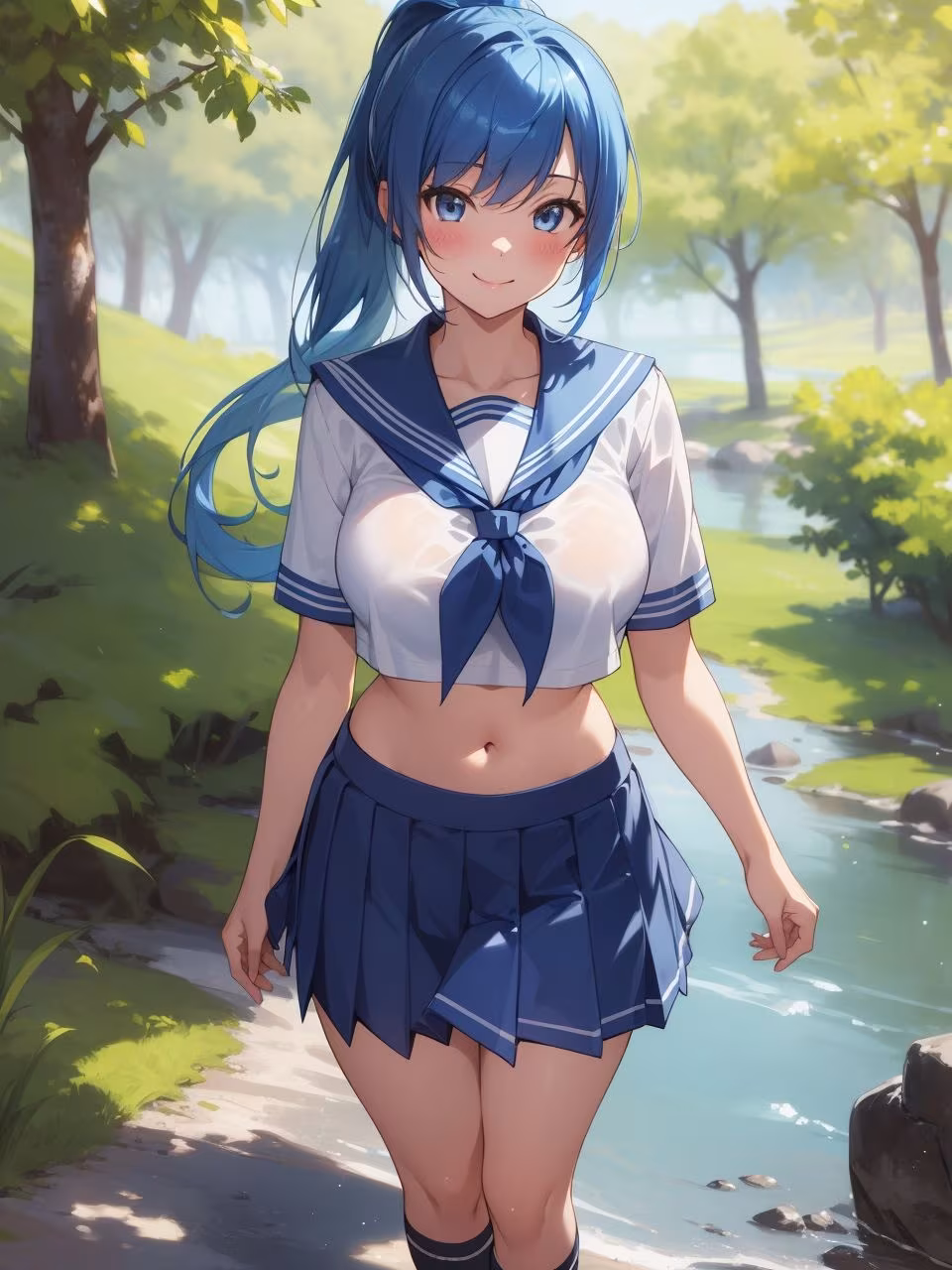 セーラー服が似合う美少女〜AIイラスト集〜