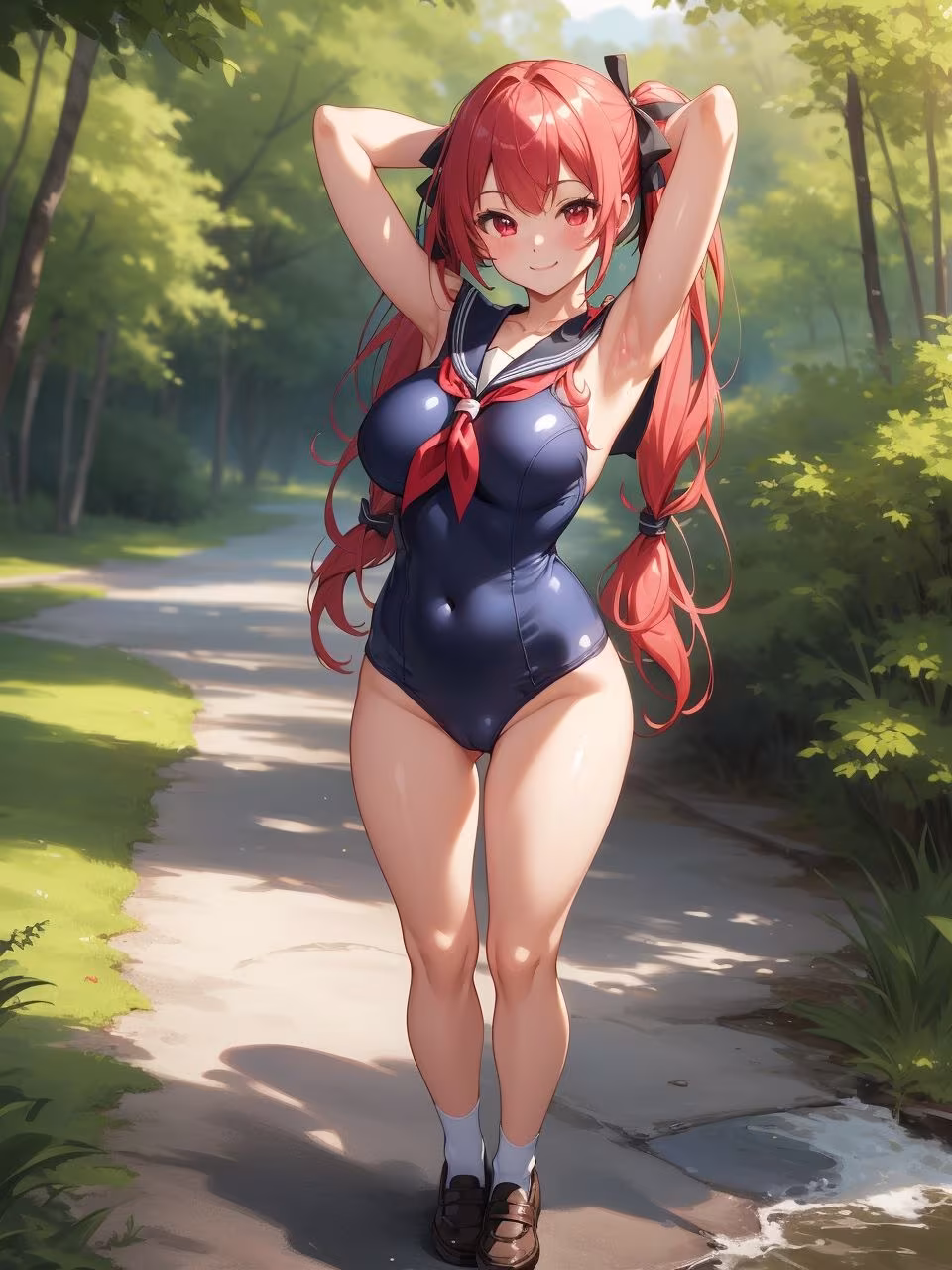 セーラー服が似合う美少女〜AIイラスト集〜