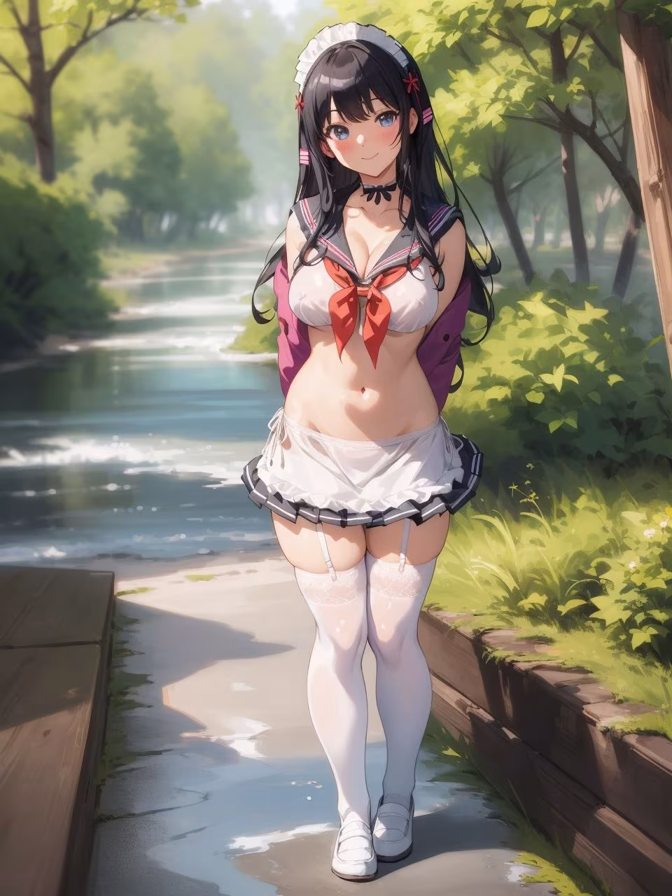 セーラー服が似合う美少女〜AIイラスト集〜