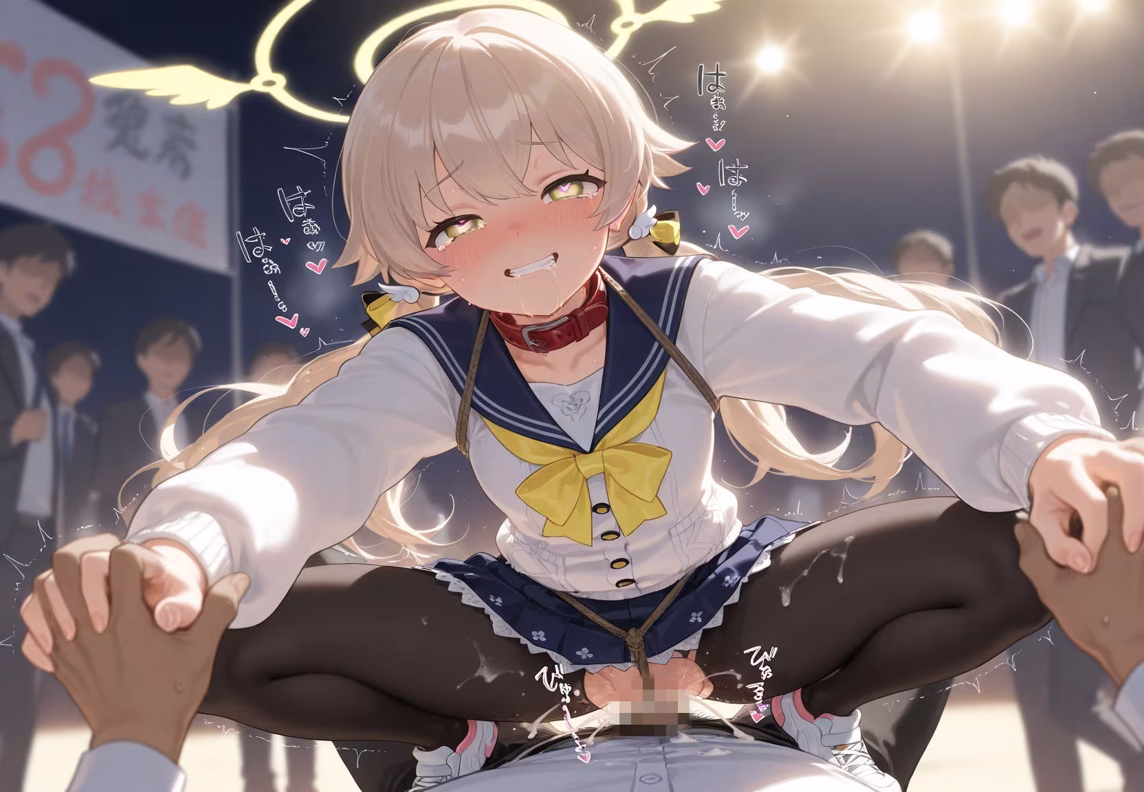 清楚JK彼女が文化祭で「全員の精液受けます」って公衆便器化www ブ〇ーアーカイブ