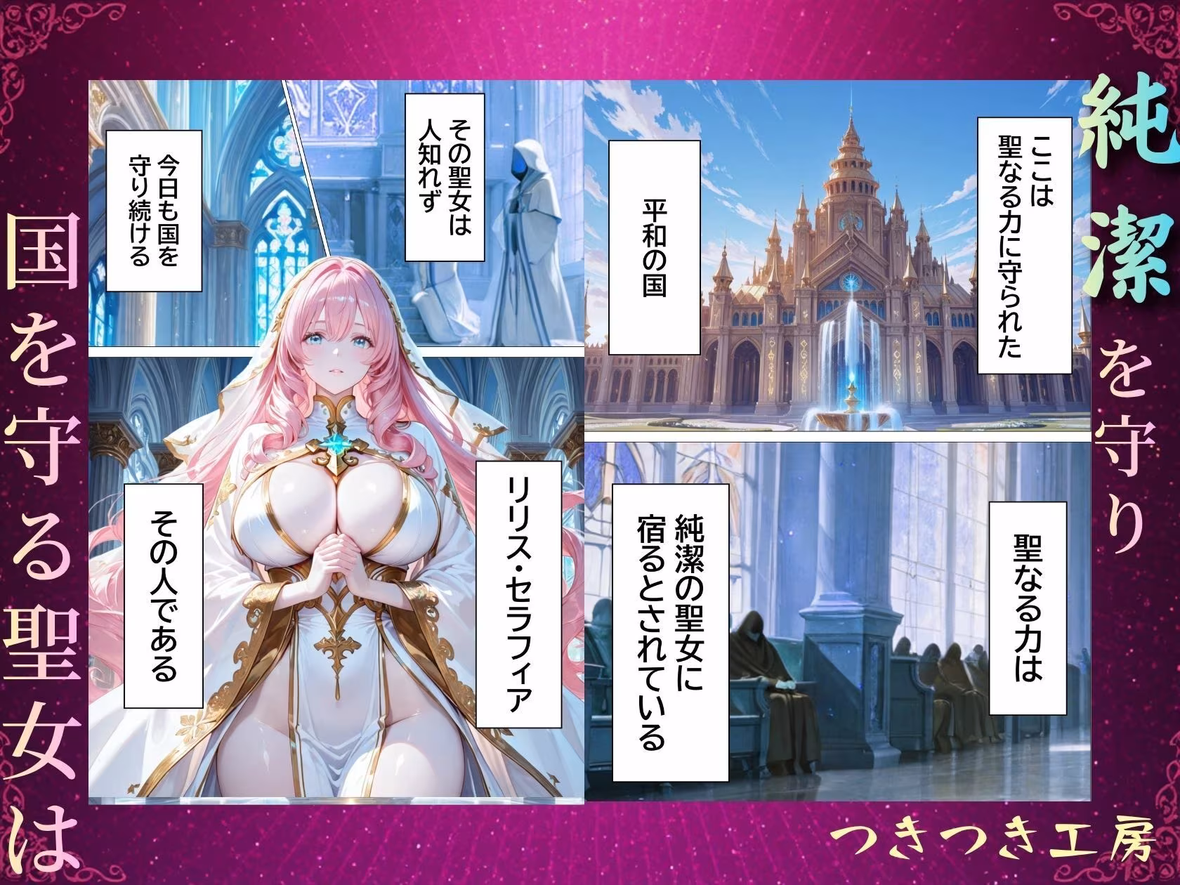 聖女の禁断オナニー〜鏡の声に誘惑され魔道具で純潔崩壊〜