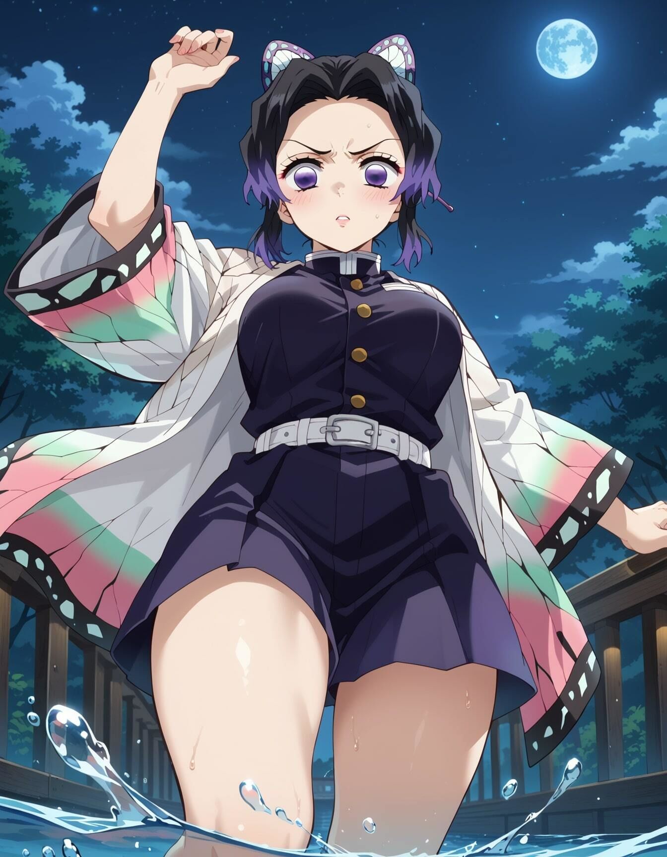 鬼滅の○イラストエロ画像_「このおっぱいで37kgは無理でしょ」しのぶちゃんのエロい画像集