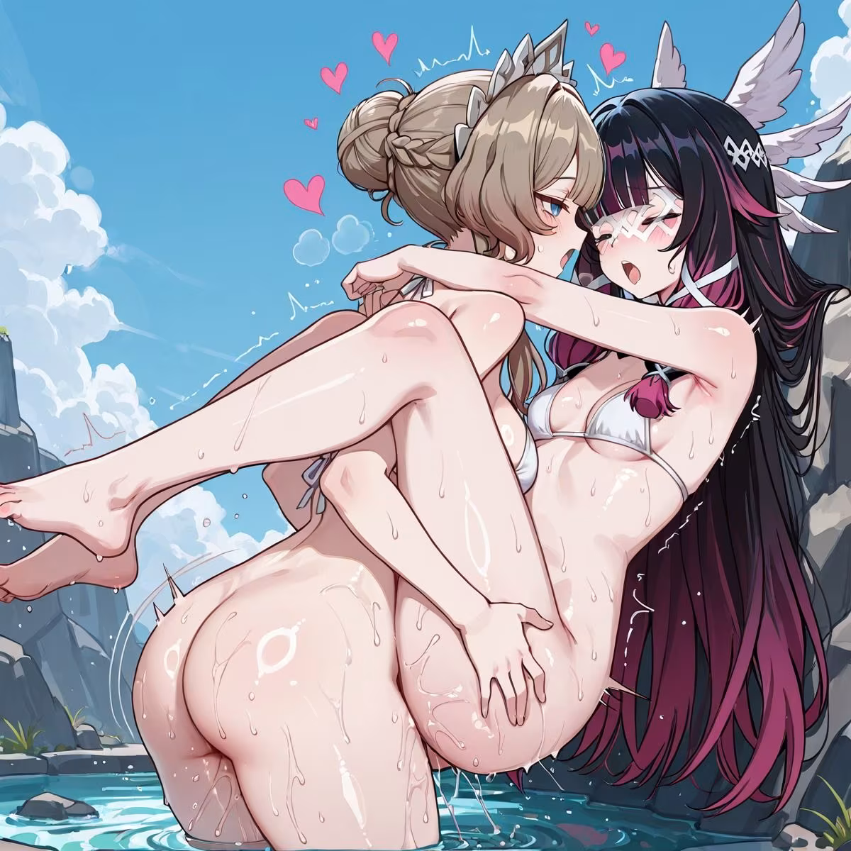 コロ〇ビーナ×サン〇ローネ ふたなり百合CG集3