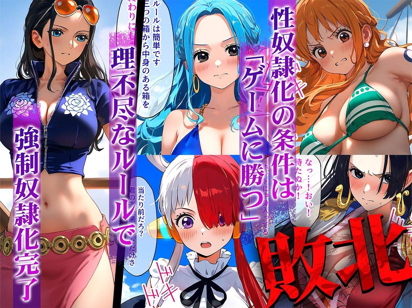 負けたら即性支配〜可哀そうなほどヤられたヒロインたち〜○ンピース編
