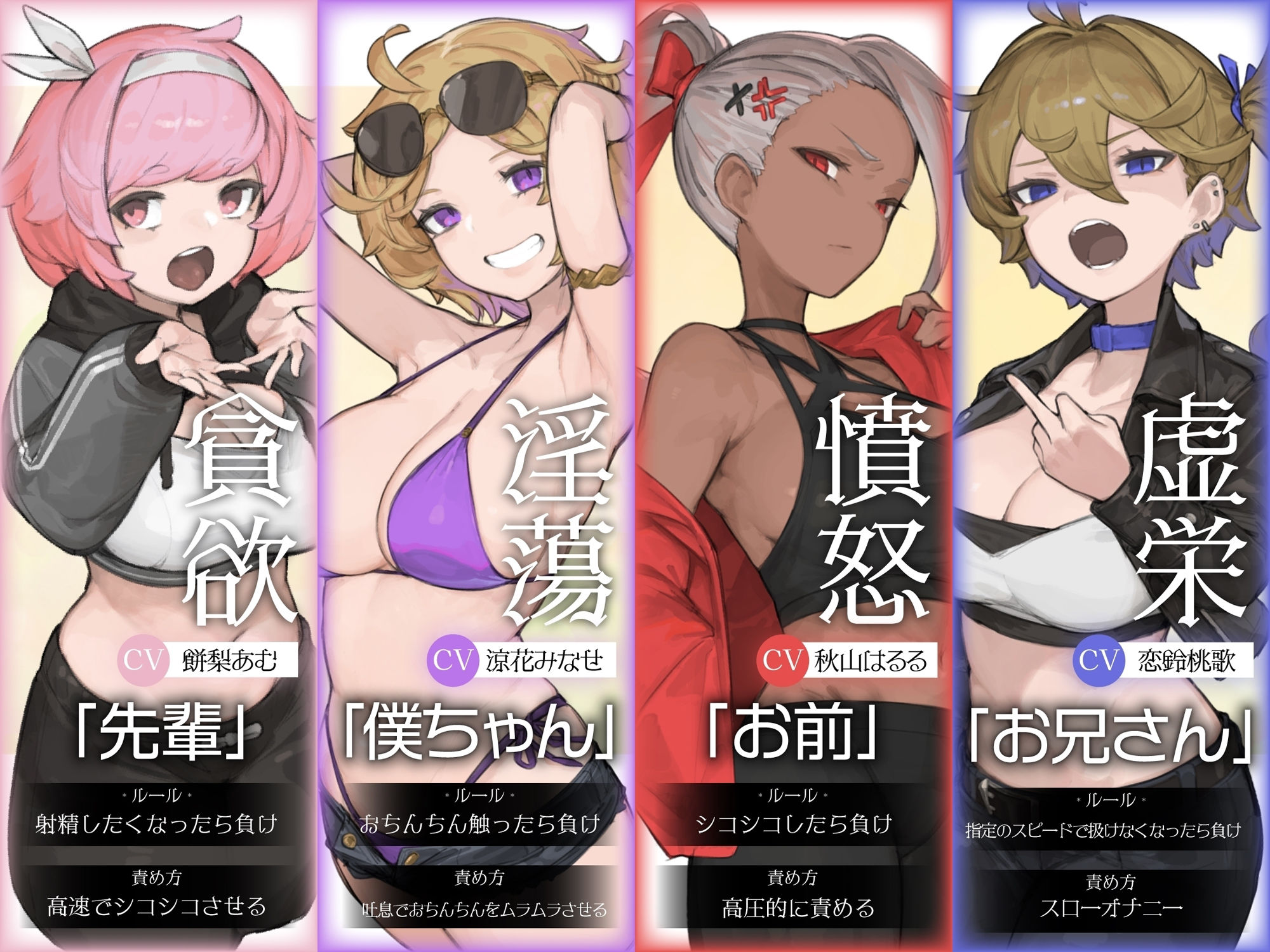 【10時間超え↑ウルトラボリューム】【マゾ向け】8つの想念-クリアできるまでループから抜け出せない？破滅覚悟のルート分岐オナサポ【KU100 高音質】