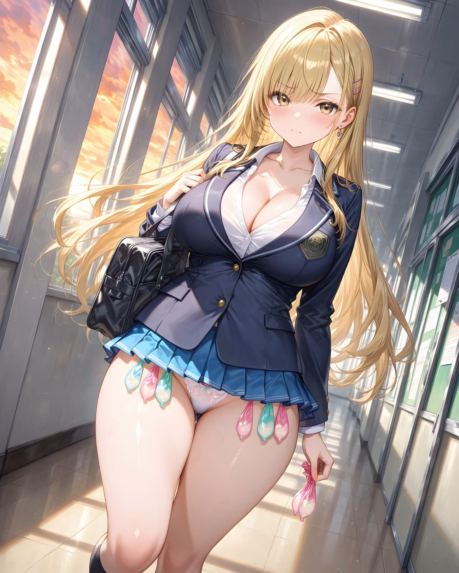 超ミニスカ学園 番外編〜パンツ丸見えJKのパンチラ観察したり、見抜きしたり、射精のお手伝いしてもらうイラスト集〜