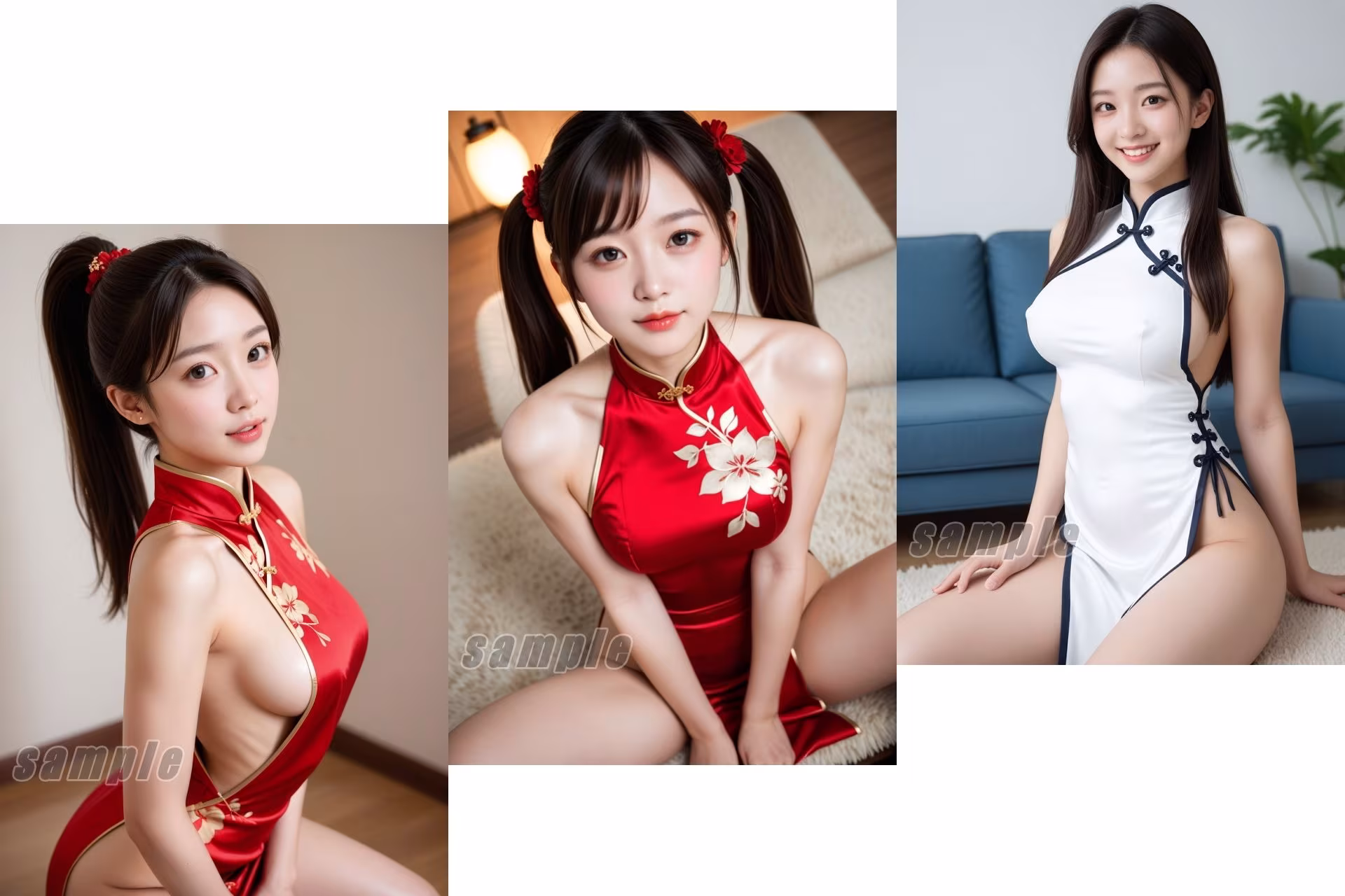 チャイナドレスを着たセクシー娘々