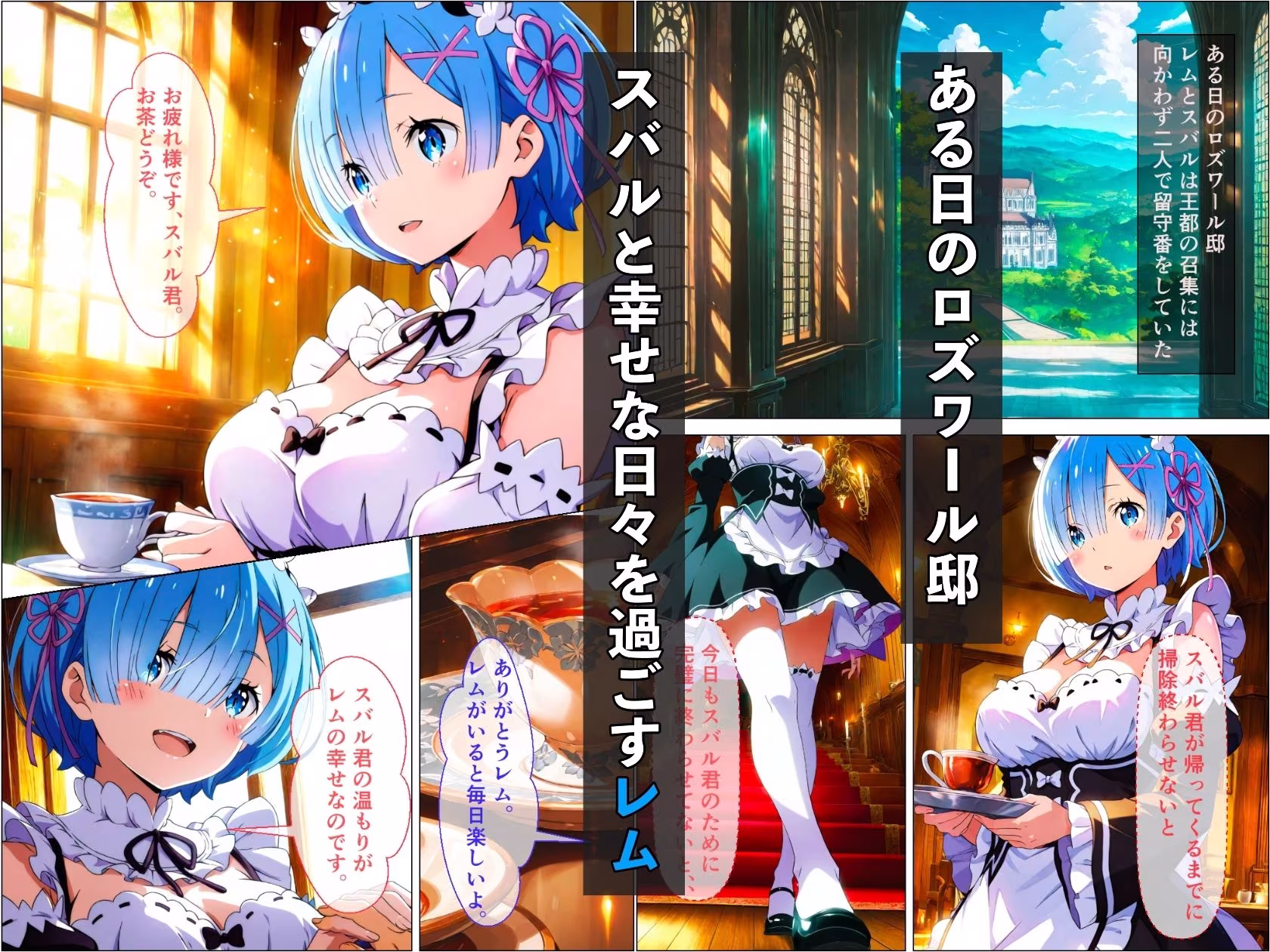 一途なレムがキモ男に弱みを握られて調教されて寝取られる話