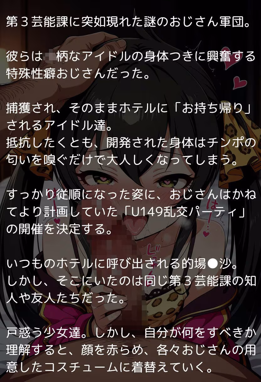 U149アイドルたちの肉欲  〜チン堕ちしたアイドル達を全員孕ませ＆ハーレム乱交〜