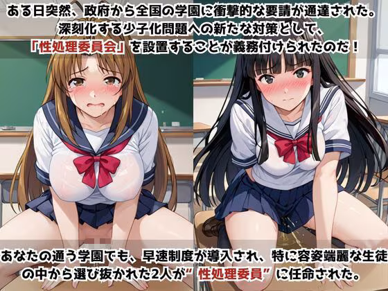 学校の性処理委員に任命されてしまった成○川なる＆青○素子の日常