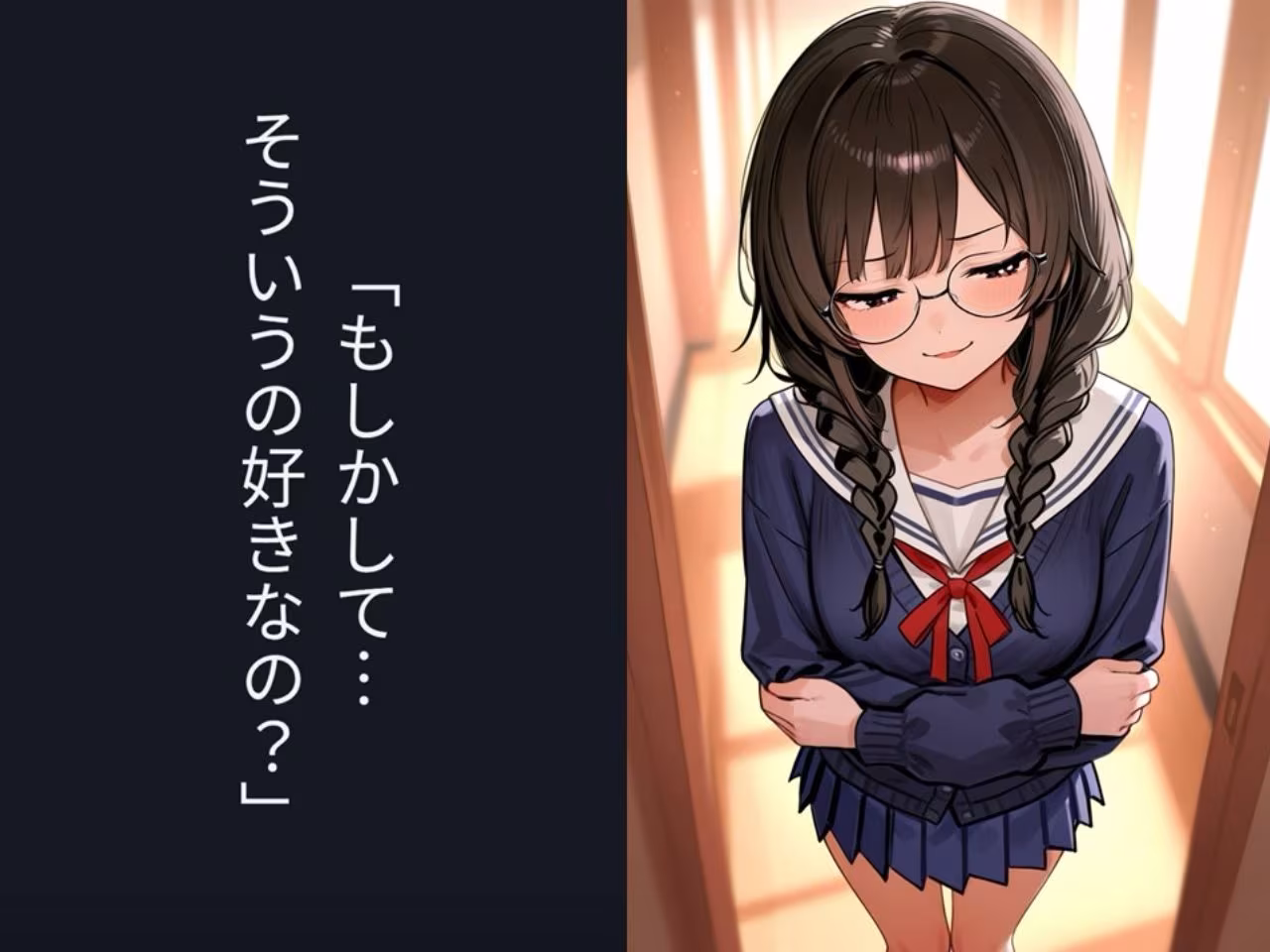 クラスの地味で大人しい眼鏡女子にマゾバレして何度も搾精される話