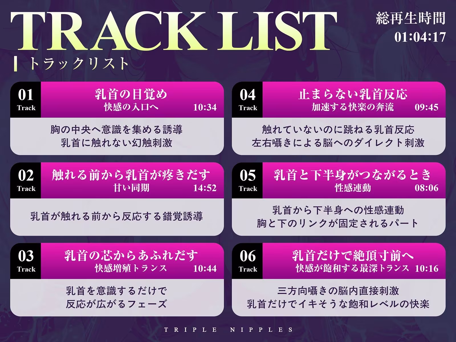 【チクリンク】乳首トリプル〜変性意識と音響誘導で乳首がくすぐったいだけのあなたも「全身オーガズム」へと導くかんたん乳首開発〜