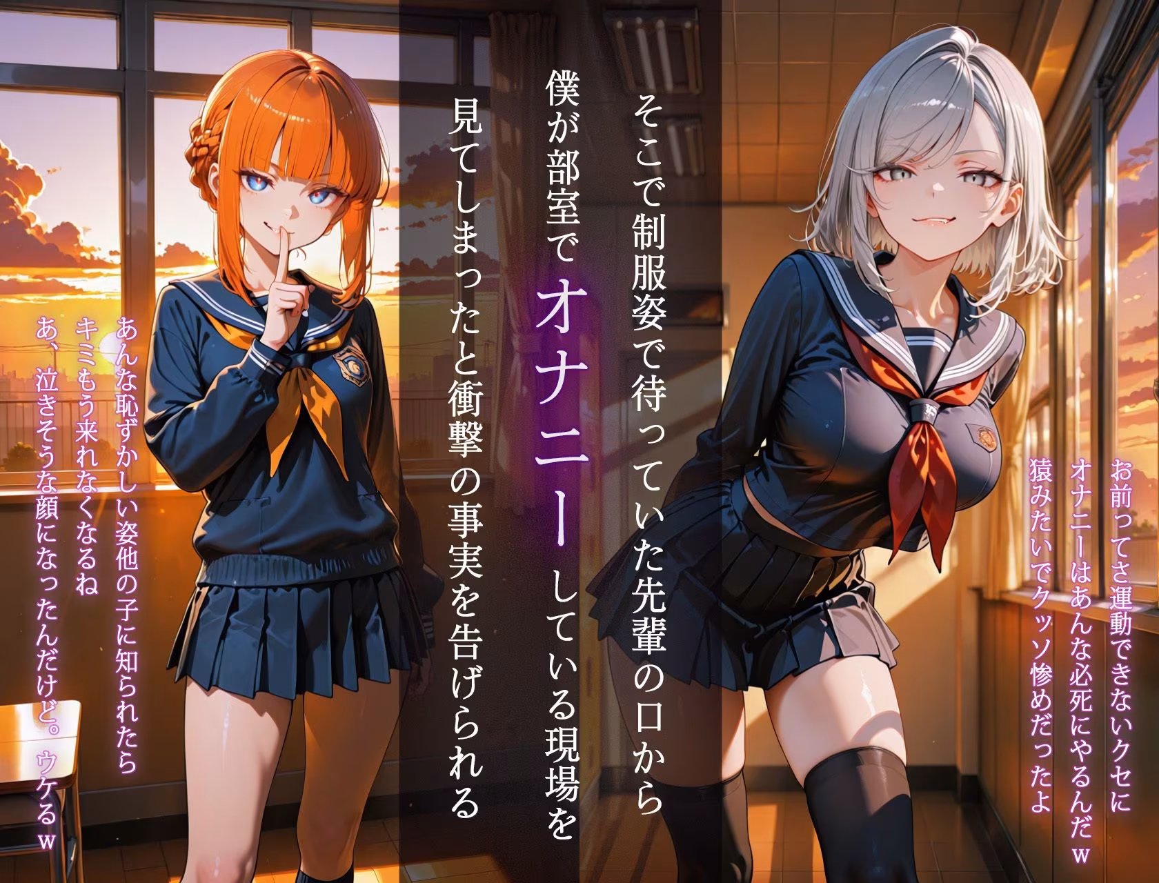 テニス部のドSな先輩に敗北してお仕置き搾精された話