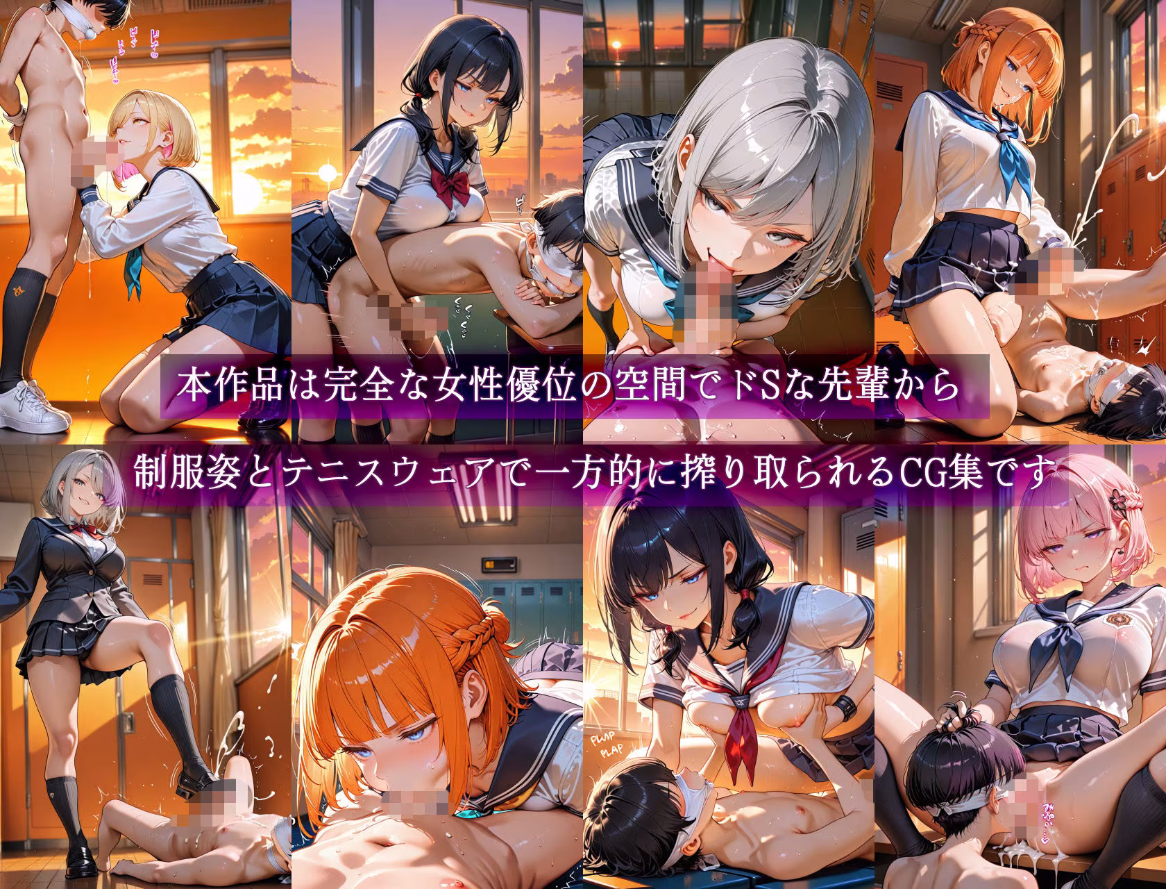 テニス部のドSな先輩に敗北してお仕置き搾精された話