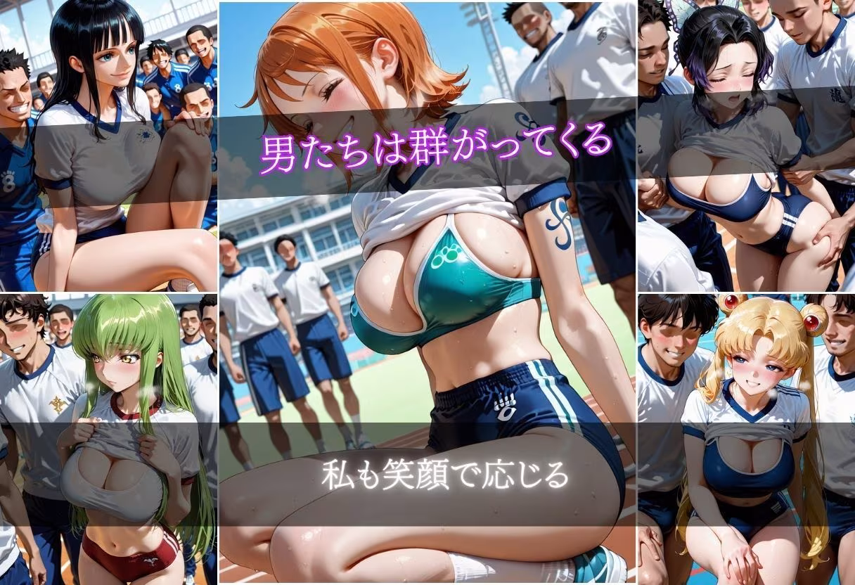 巨乳ブルマ先輩輪●  10キャラ  500枚