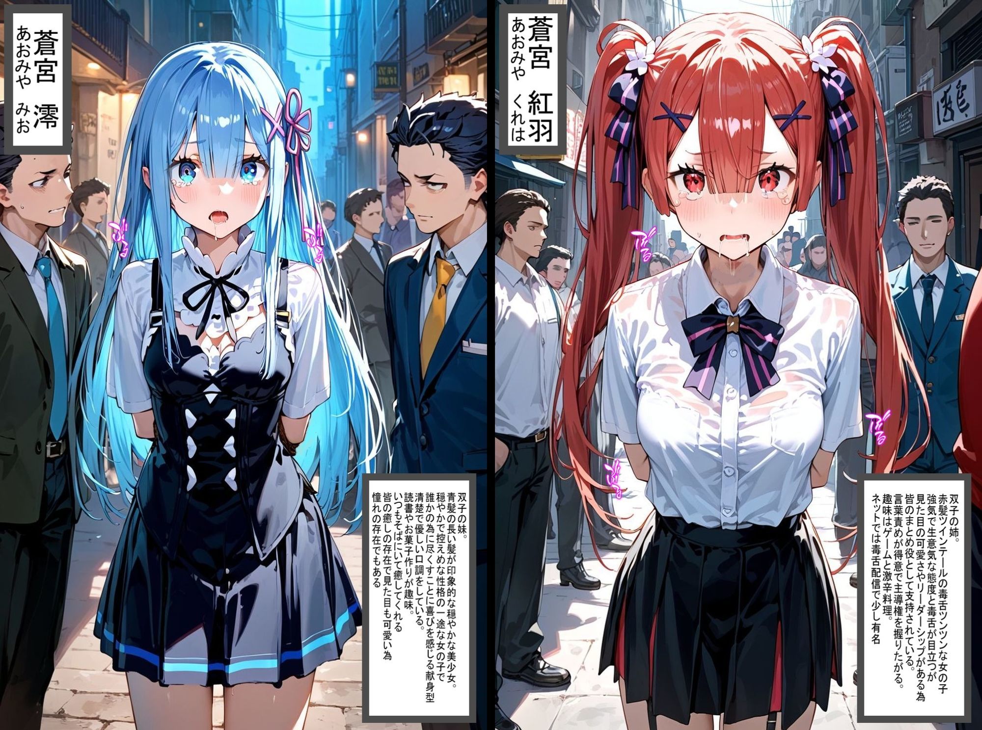 2人の狙われたJK 性奴●化計画【路地裏編】（澪・紅羽）